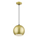 Livex Lighting - 60278-33 - LED Pendant - Kuppola - Soft Gold w/Black