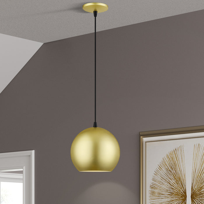 Livex Lighting - 60278-33 - LED Pendant - Kuppola - Soft Gold w/Black