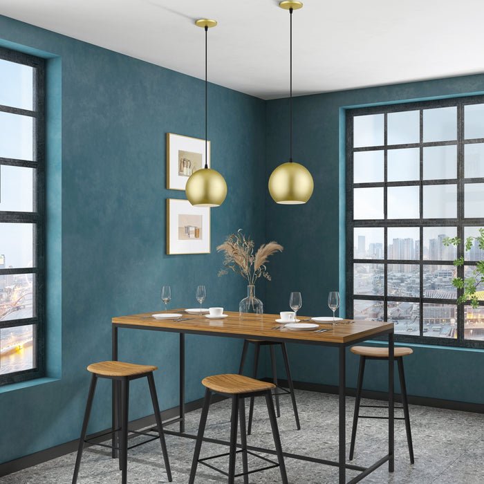 Livex Lighting - 60278-33 - LED Pendant - Kuppola - Soft Gold w/Black