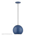 Livex Lighting - 60278-84 - LED Pendant - Kuppola - Ocean Blue w/Brushed Nickel