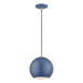 Livex Lighting - 60278-84 - LED Pendant - Kuppola - Ocean Blue w/Brushed Nickel