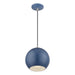 Livex Lighting - 60278-84 - LED Pendant - Kuppola - Ocean Blue w/Brushed Nickel
