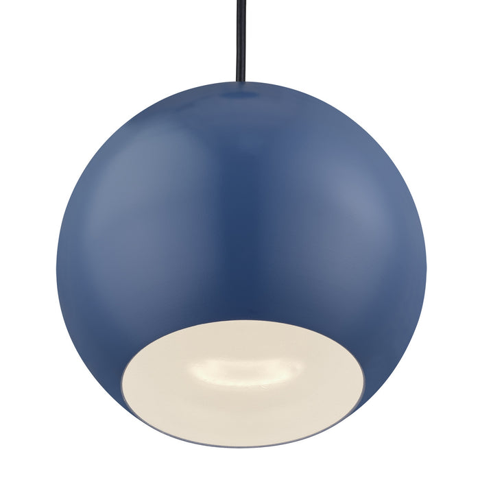 Livex Lighting - 60278-84 - LED Pendant - Kuppola - Ocean Blue w/Brushed Nickel