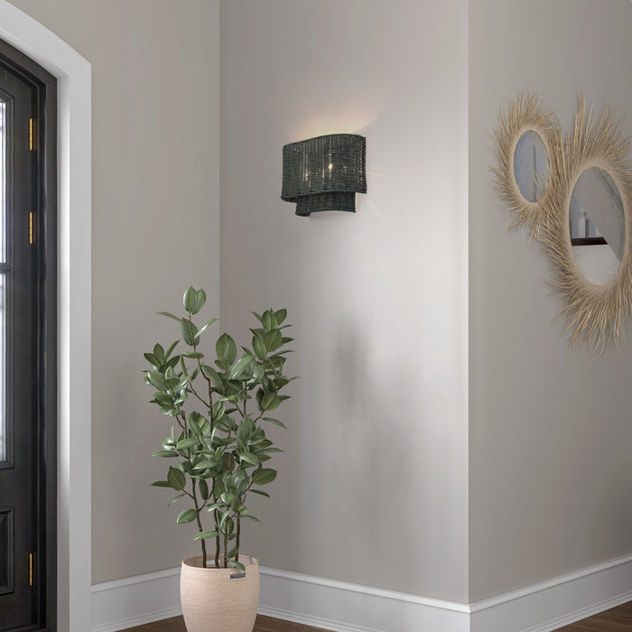 Livex Lighting - 60431-91 - Two Light Wall Sconce - Weavington - Brushed Nickel