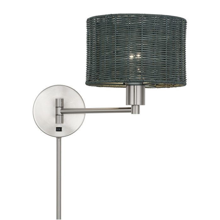 Livex Lighting - 60439-91 - One Light Swing Arm Wall Lamp - Weavington - Brushed Nickel
