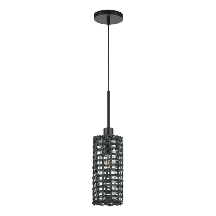 Livex Lighting - 60451-04 - One Light Mini Pendant - Twinewell - Black