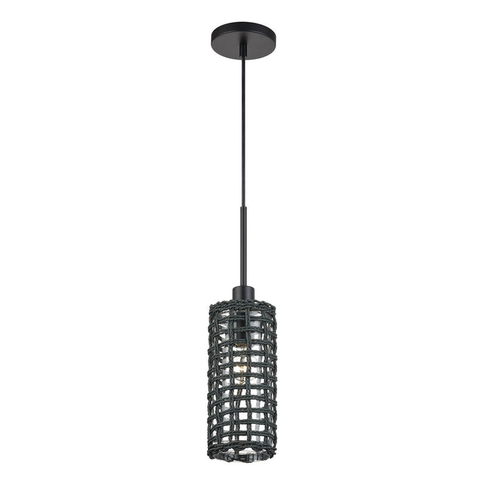 Livex Lighting - 60451-04 - One Light Mini Pendant - Twinewell - Black
