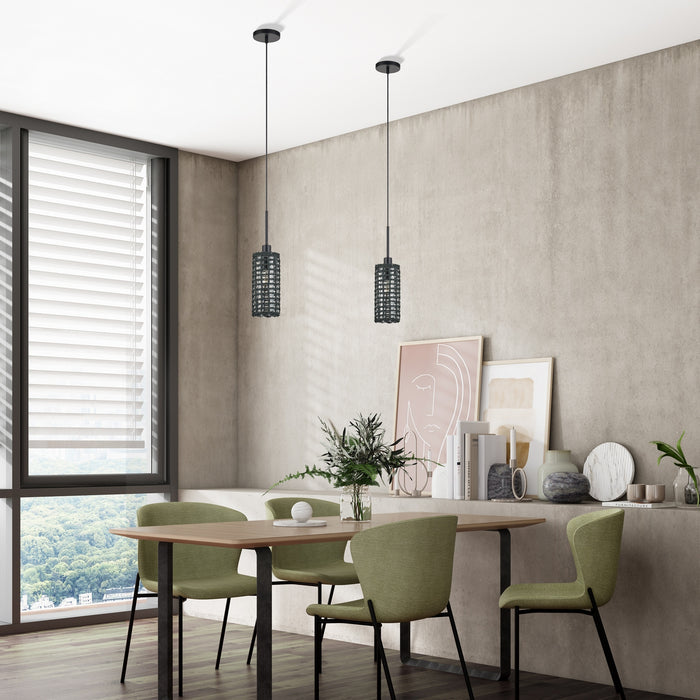 Livex Lighting - 60451-04 - One Light Mini Pendant - Twinewell - Black