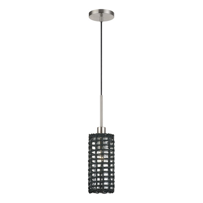 Livex Lighting - 60451-91 - One Light Mini Pendant - Twinewell - Brushed Nickel
