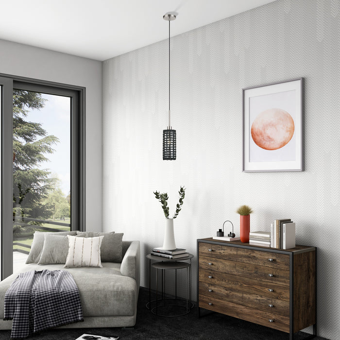 Livex Lighting - 60451-91 - One Light Mini Pendant - Twinewell - Brushed Nickel