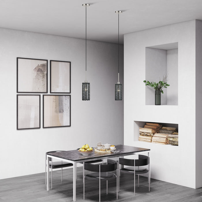 Livex Lighting - 60451-91 - One Light Mini Pendant - Twinewell - Brushed Nickel