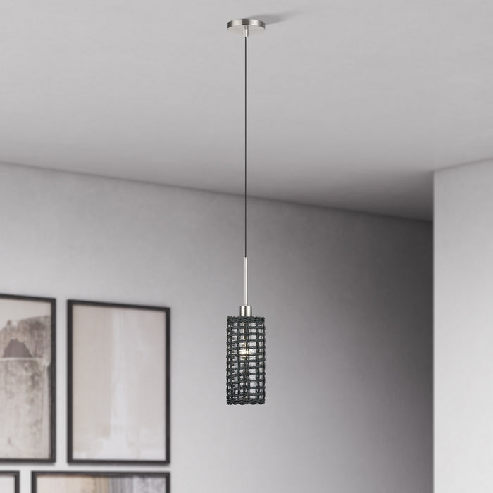 Livex Lighting - 60451-91 - One Light Mini Pendant - Twinewell - Brushed Nickel