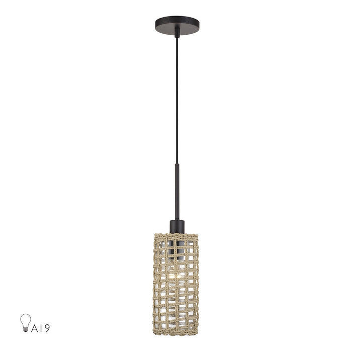 Livex Lighting - 60461-07 - One Light Mini Pendant - Twinewell - Bronze