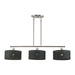 Livex Lighting - 60554-91 - Three Light Linear Chandelier - Weavington - Brushed Nickel