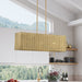 Livex Lighting - 60582-48 - Three Light Linear Chandelier - Weavington - Antique Gold Leaf