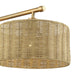 Livex Lighting - 60585-48 - Three Light Linear Chandelier - Weavington - Antique Gold Leaf