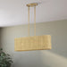 Livex Lighting - 60586-48 - Three Light Linear Chandelier - Weavington - Antique Gold Leaf