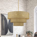 Livex Lighting - 60596-48 - Six Light Chandelier - Weavington - Antique Gold Leaf
