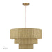 Livex Lighting - 60596-48 - Six Light Chandelier - Weavington - Antique Gold Leaf