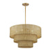 Livex Lighting - 60596-48 - Six Light Chandelier - Weavington - Antique Gold Leaf
