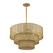 Livex Lighting - 60596-48 - Six Light Chandelier - Weavington - Antique Gold Leaf