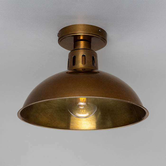 Mullan Lighting - MLBCF008ANTBRSCL - One Light Flush Mount - Talise - Antique Brass