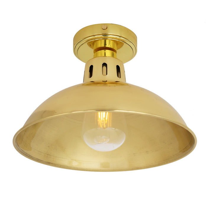 Mullan Lighting - MLBCF008POLBRSCL - One Light Flush Mount - Talise - Polished Brass