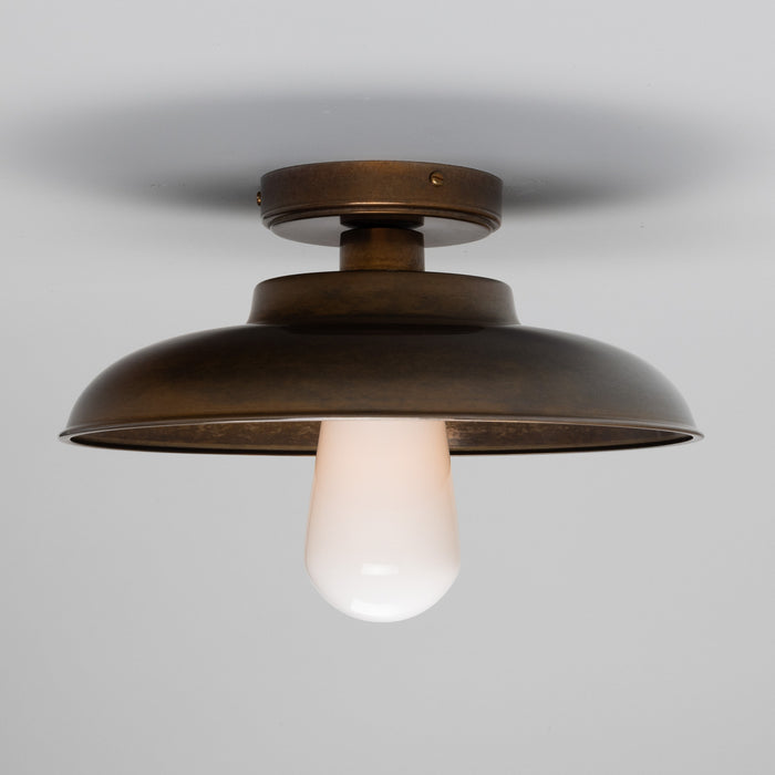 Mullan Lighting - MLBCF009ANTBRSOP - One Light Flush Mount - Darya - Antique Brass
