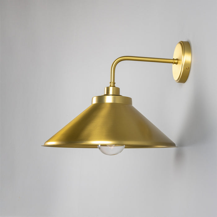 Mullan Lighting - MLBWL002SATBRSCL - One Light Wall Sconce - Nerissa - Satin Brass