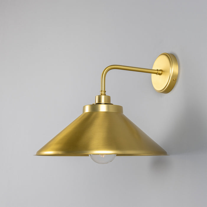 Mullan Lighting - MLBWL002SATBRSCL - One Light Wall Sconce - Nerissa - Satin Brass