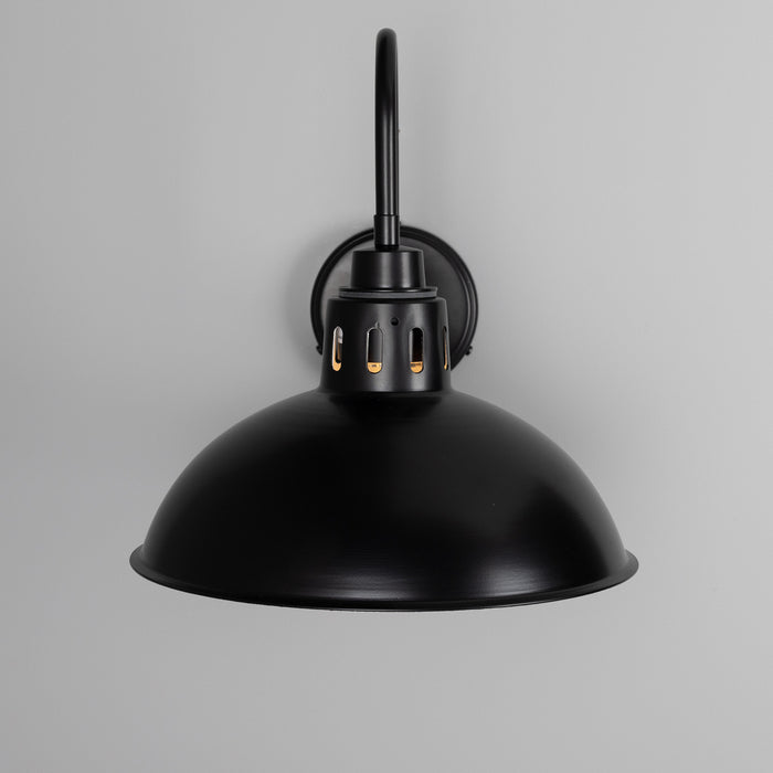 Mullan Lighting - MLBWL051PCMBKCL - One Light Wall Sconce - Talise - Matt Black & White Inner
