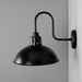 Mullan Lighting - MLBWL051PCMBKCL - One Light Wall Sconce - Talise - Matt Black & White Inner