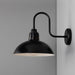 Mullan Lighting - MLBWL051PCMBKCL - One Light Wall Sconce - Talise - Matt Black & White Inner