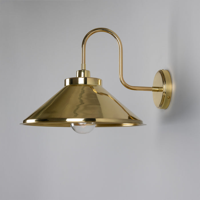 Mullan Lighting - MLBWL052POLBRSCL - One Light Wall Sconce - Nerissa - Polished Brass