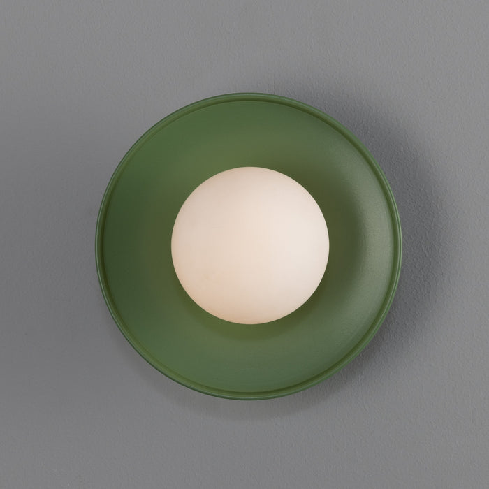 Mullan Lighting - MLBWL159PCGRNOP - One Light Wall Sconce - Aosta - Sage Green