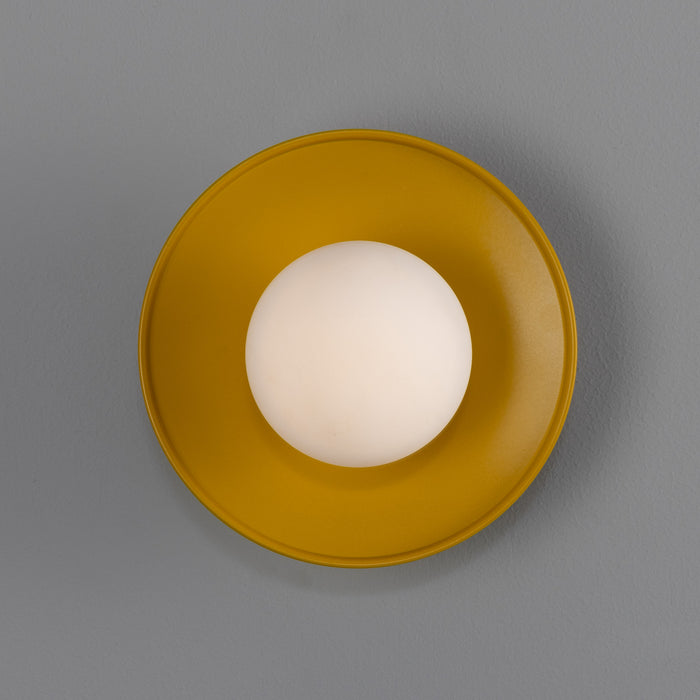Mullan Lighting - MLBWL159PCMHYOP - One Light Wall Sconce - Aosta - Honey Yellow