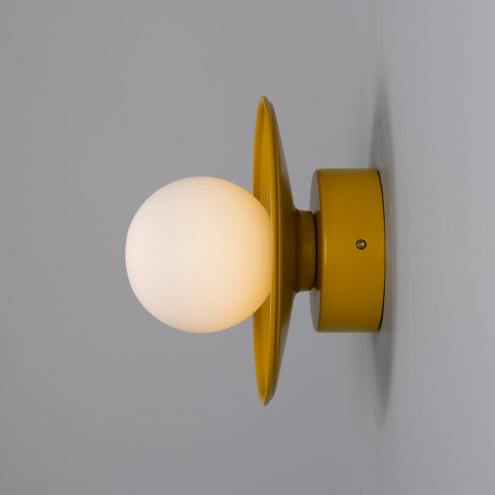 Mullan Lighting - MLBWL159PCMHYOP - One Light Wall Sconce - Aosta - Honey Yellow