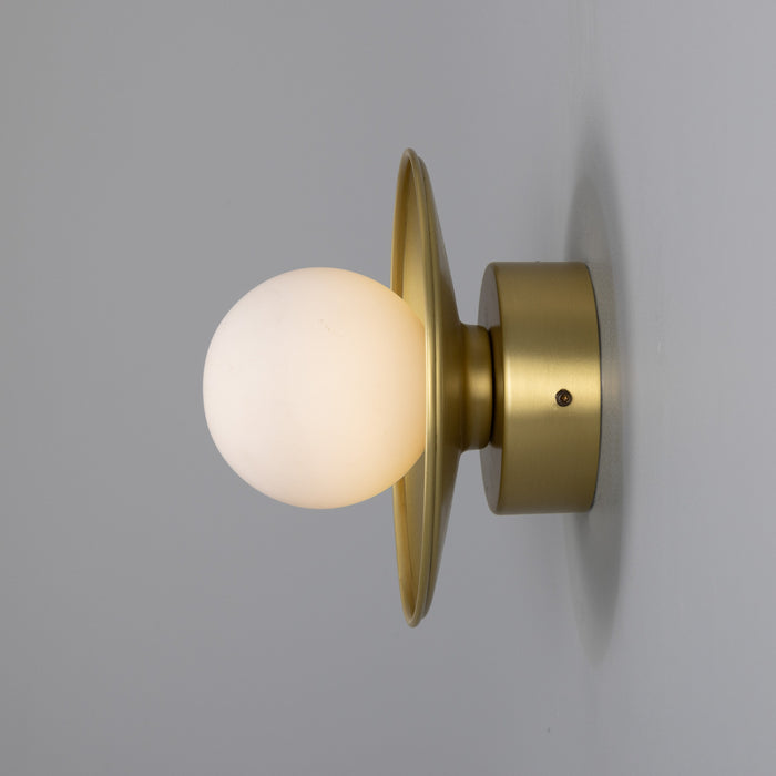Mullan Lighting - MLBWL159SATBRSOP - One Light Wall Sconce - Aosta - Satin Brass