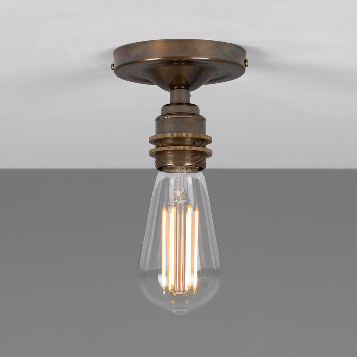 Mullan Lighting - MLCF109ANTBRS - One Light Flush Mount - Bexter - Antique Brass