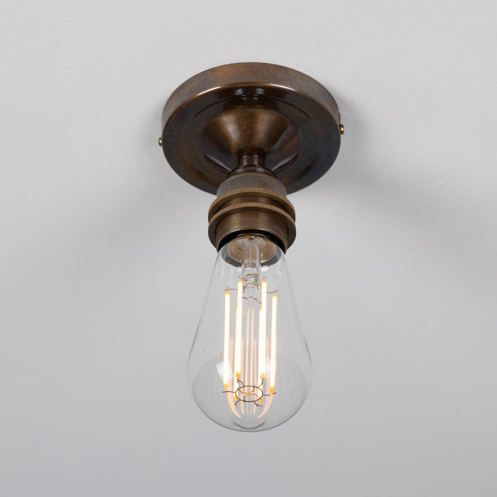 Mullan Lighting - MLCF109ANTBRS - One Light Flush Mount - Bexter - Antique Brass