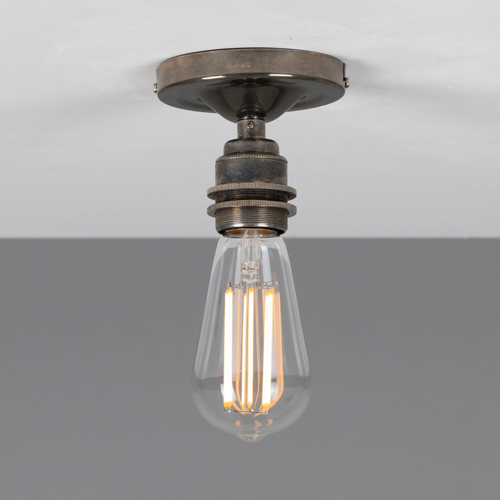 Mullan Lighting - MLCF109ANTSLV - One Light Flush Mount - Bexter - Antique Silver