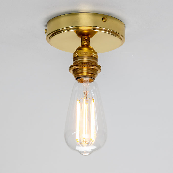 Mullan Lighting - MLCF109POLBRS - One Light Flush Mount - Bexter - Polished Brass