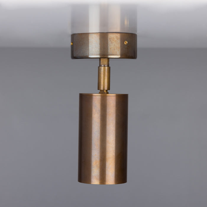 Mullan Lighting - MLCF121ANTBRS - One Light Flush Mount - Evanston - Antique Brass