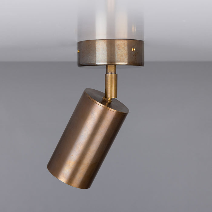 Mullan Lighting - MLCF121ANTBRS - One Light Flush Mount - Evanston - Antique Brass
