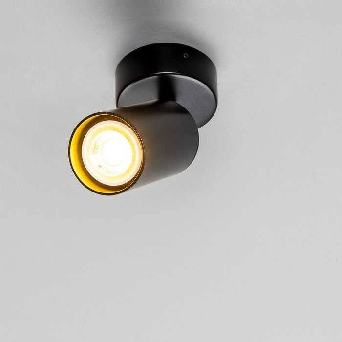 Mullan Lighting - MLCF121PCMBK - One Light Flush Mount - Evanston - Matte Black