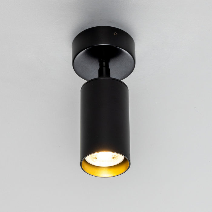 Mullan Lighting - MLCF121PCMBK - One Light Flush Mount - Evanston - Matte Black