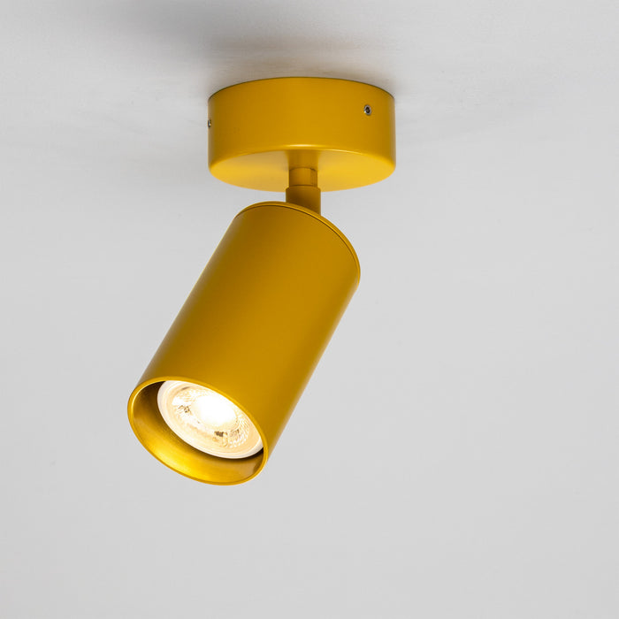Mullan Lighting - MLCF121PCMHY - One Light Flush Mount - Evanston - Pc Mustard Honey Yellow