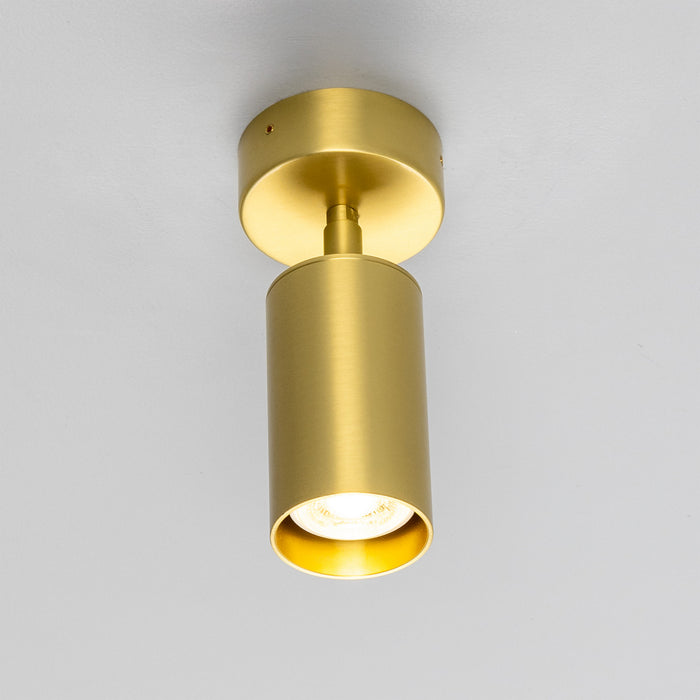 Mullan Lighting - MLCF121SATBRS - One Light Flush Mount - Evanston - Satin Brass