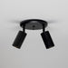 Mullan Lighting - MLCF132PCMBK - Two Light Flush Mount - Evanston - Powder-Coated Matte Black