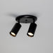 Mullan Lighting - MLCF132PCMBK - Two Light Flush Mount - Evanston - Powder-Coated Matte Black
